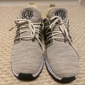 Tan Snake Print Sneakers Women’s 10